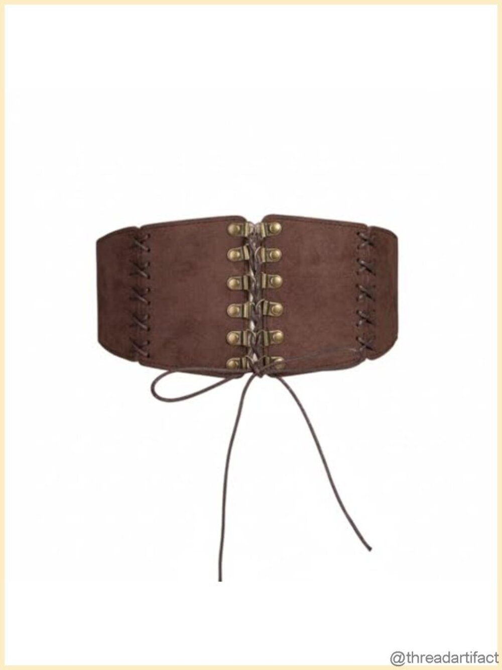 Wide Lace-Up Corset Belt Elastic Waist Cincher Steampunk Goth